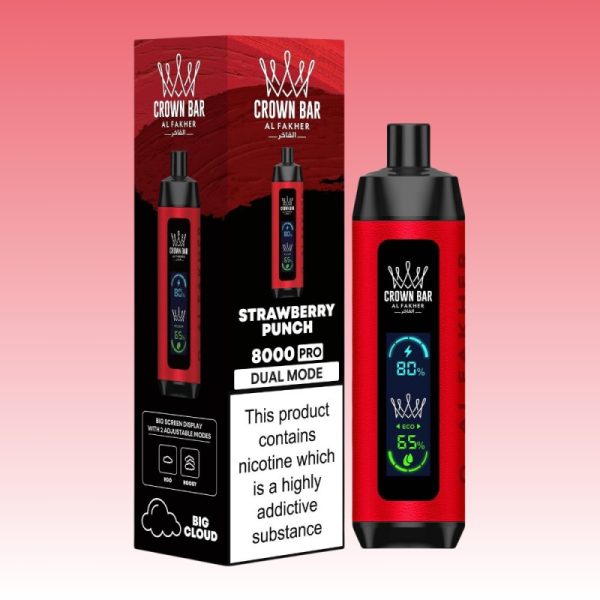 Al Fakher Crown Bar 8000 Pro Puffs - 10Euro Vape
