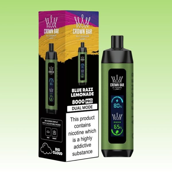 Al Fakher Crown Bar 8000 Pro Puffs - 10Euro Vape
