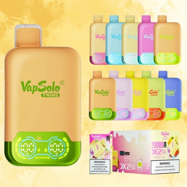 VapSolo Twins 20000 Puffs - 10Euro Vape