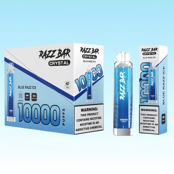 Razz Bar Crystal 10000 Puffs - 10Euro Vape