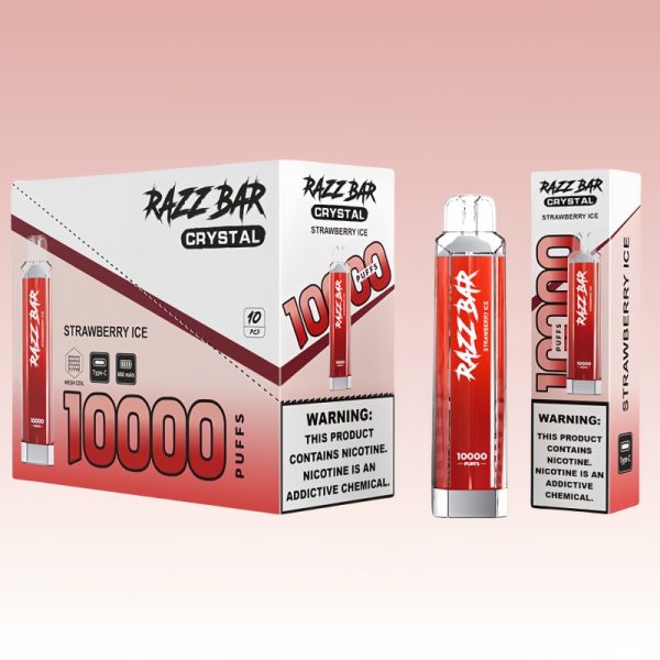 Razz Bar Crystal 10000 Puffs - 10Euro Vape