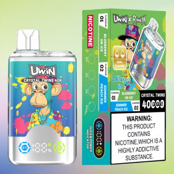 Uwin X RandM Twins Crystal 40000 Puffs - 10Euro Vape